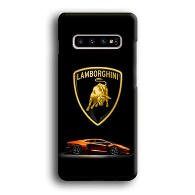 Orange Car Lamborghini Logo Samsung Galaxy S10 Plus Case