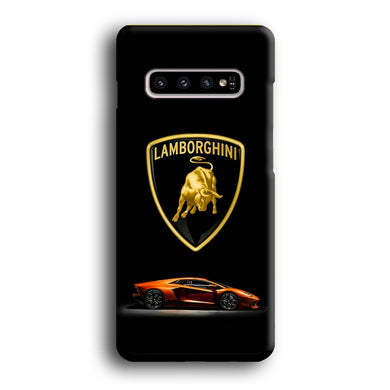 Orange Car Lamborghini Logo Samsung Galaxy S10 Plus Case