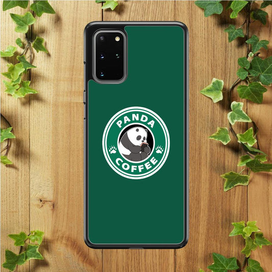Panda Coffee Samsung Galaxy S20 Plus Case-Plastic / Full Wrap (3D Case)-Xtracase