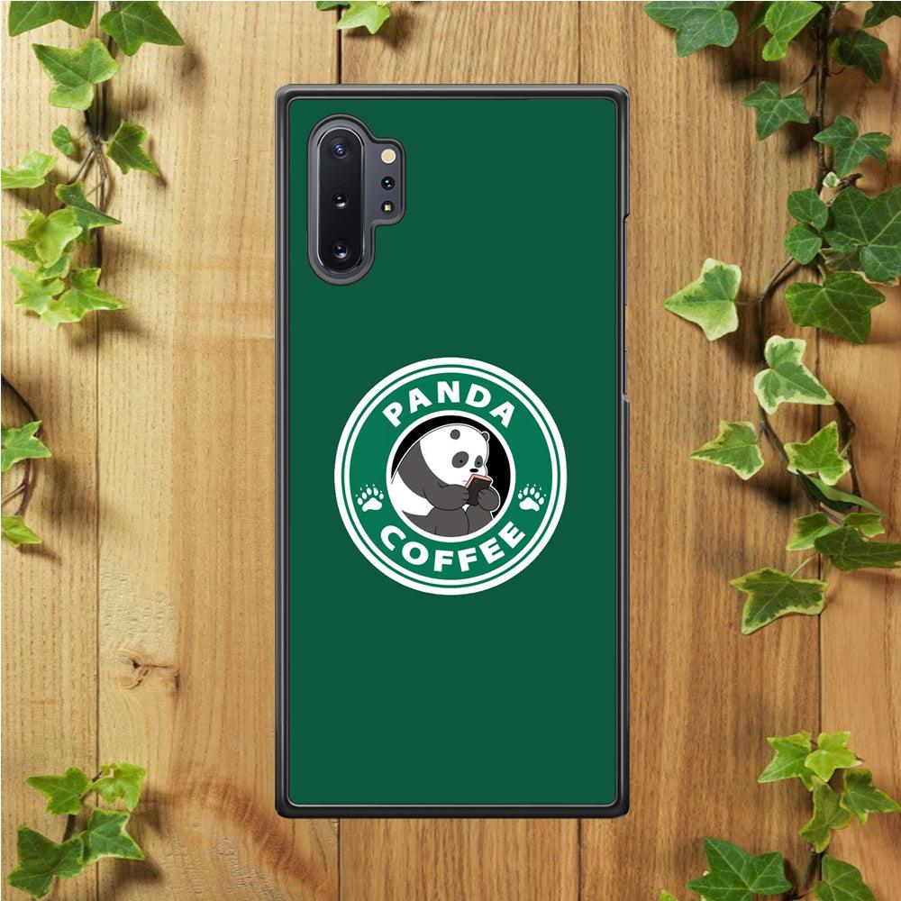 Panda Coffee Samsung Galaxy Note 10 Plus Case-Plastic / Full Wrap (3D Case)-Xtracase