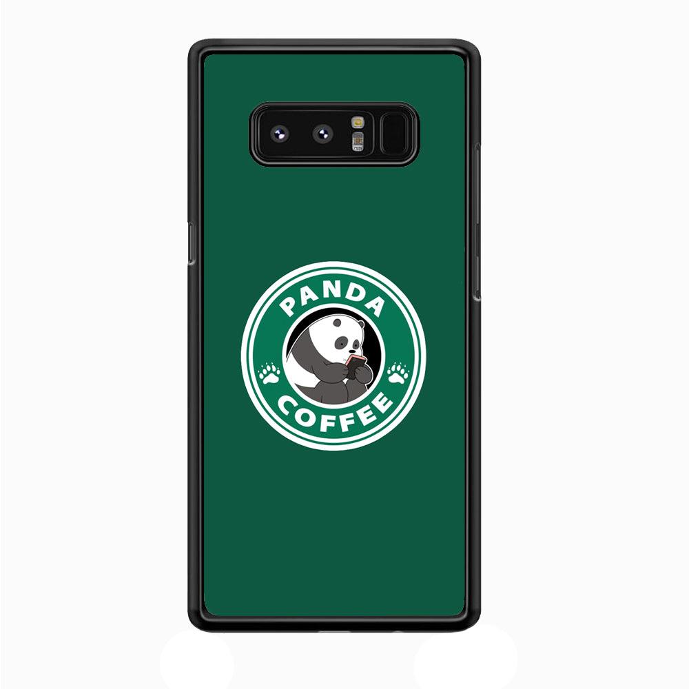 Panda Coffee Samsung Galaxy Note 8 Case-Plastic / Full Wrap (3D Case)-Xtracase