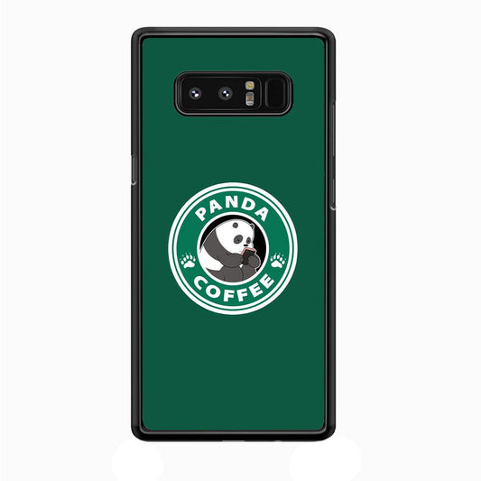 Panda Coffee Samsung Galaxy Note 8 Case-Plastic / Full Wrap (3D Case)-Xtracase