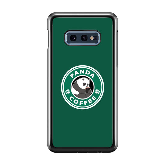 Panda Coffee Samsung Galaxy S10E Case-Plastic / Full Wrap (3D Case)-Xtracase