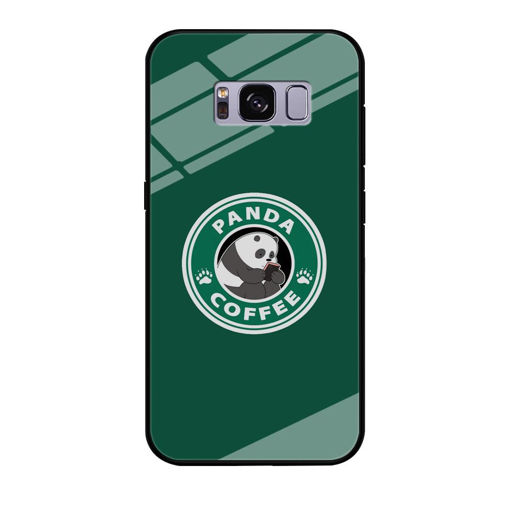 Panda Coffee Samsung Galaxy S8 Case-Tempered Glass Case-Xtracase