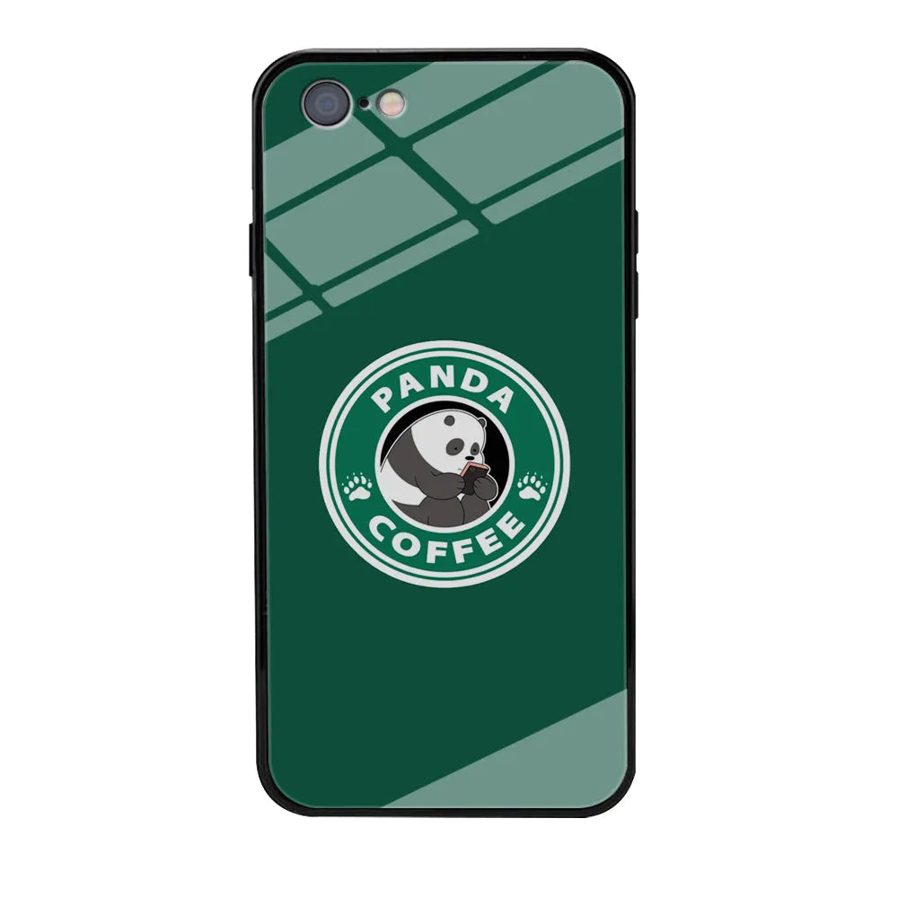 Panda Coffee iPhone 6 Plus | 6s Plus Case-Tempered Glass Case-Xtracase