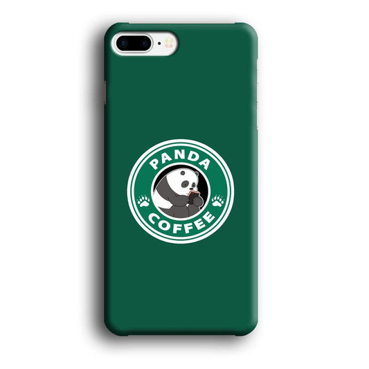 Panda Coffee iPhone 7 Plus Case-Plastic / Full Wrap (3D Case)-Xtracase