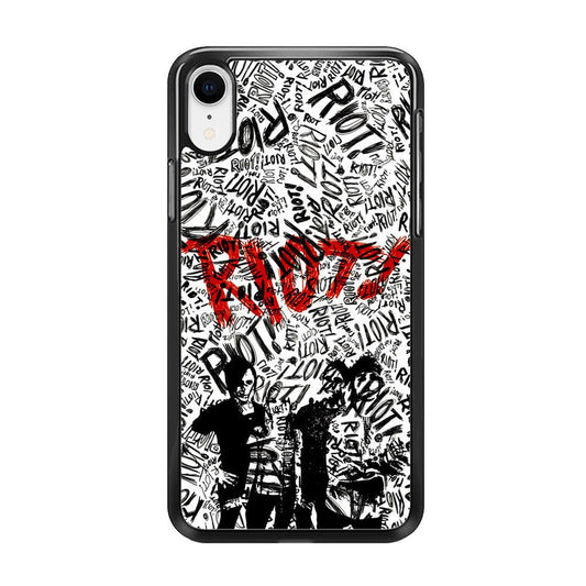 Paramore Riot! iPhone XR Case-Rubber / Black (2D Case)-Xtracase