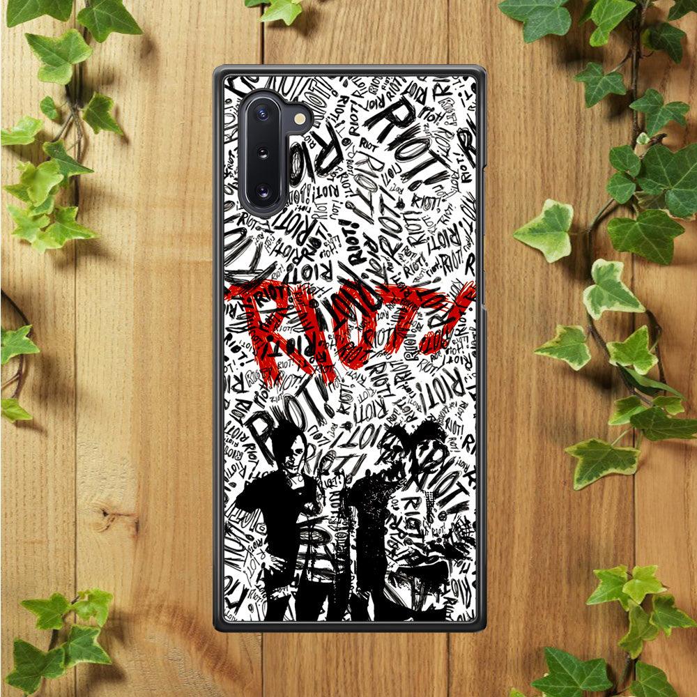 Paramore Riot! Samsung Galaxy Note 10 Case-Rubber / Black (2D Case)-Xtracase