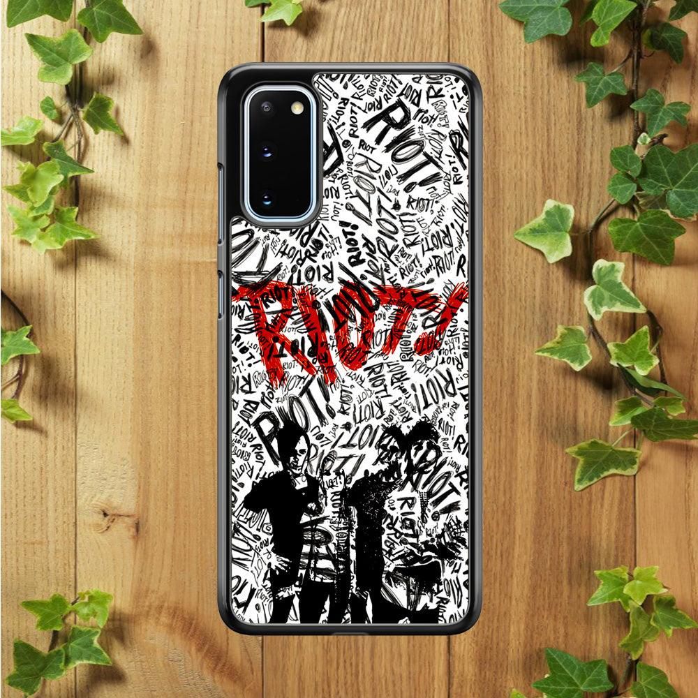 Paramore Riot! Samsung Galaxy S20 Case-Rubber / Black (2D Case)-Xtracase