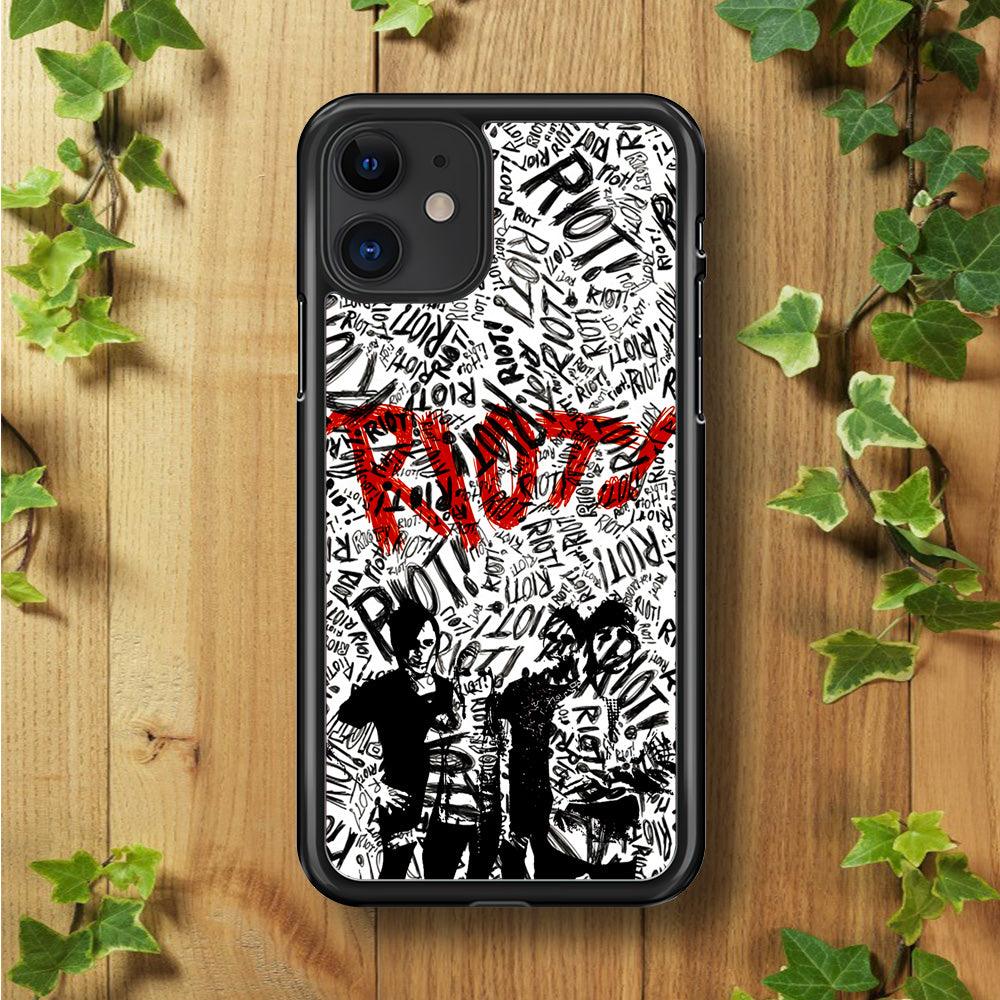 Paramore Riot! iPhone 11 Case-Rubber / Black (2D Case)-Xtracase