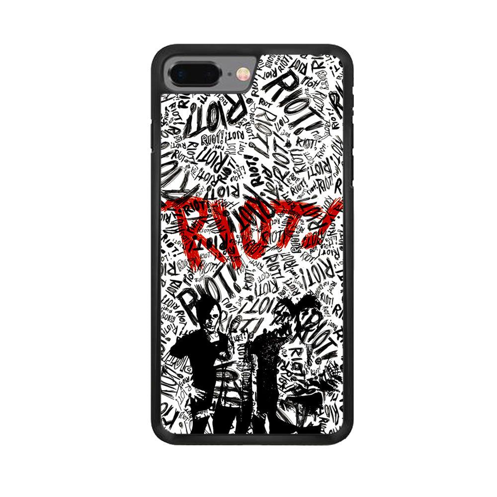 Paramore Riot! iPhone 7 Plus Case-Rubber / Black (2D Case)-Xtracase