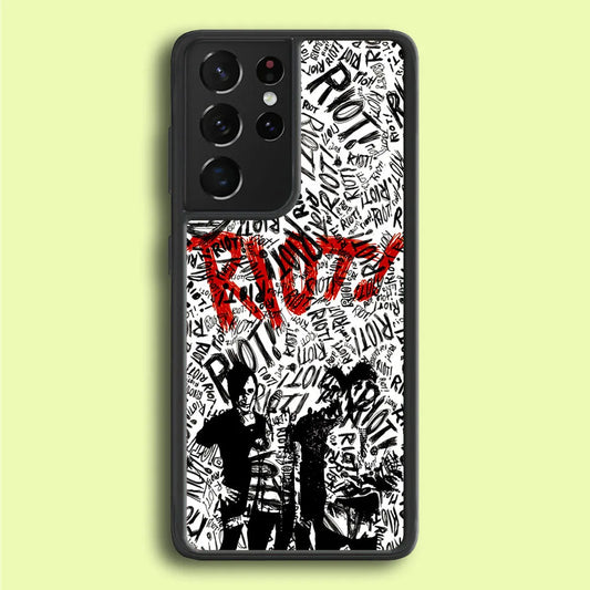 Paramore Riot! Samsung Galaxy S21 Ultra Case-Rubber / Black (2D Case)-Xtracase