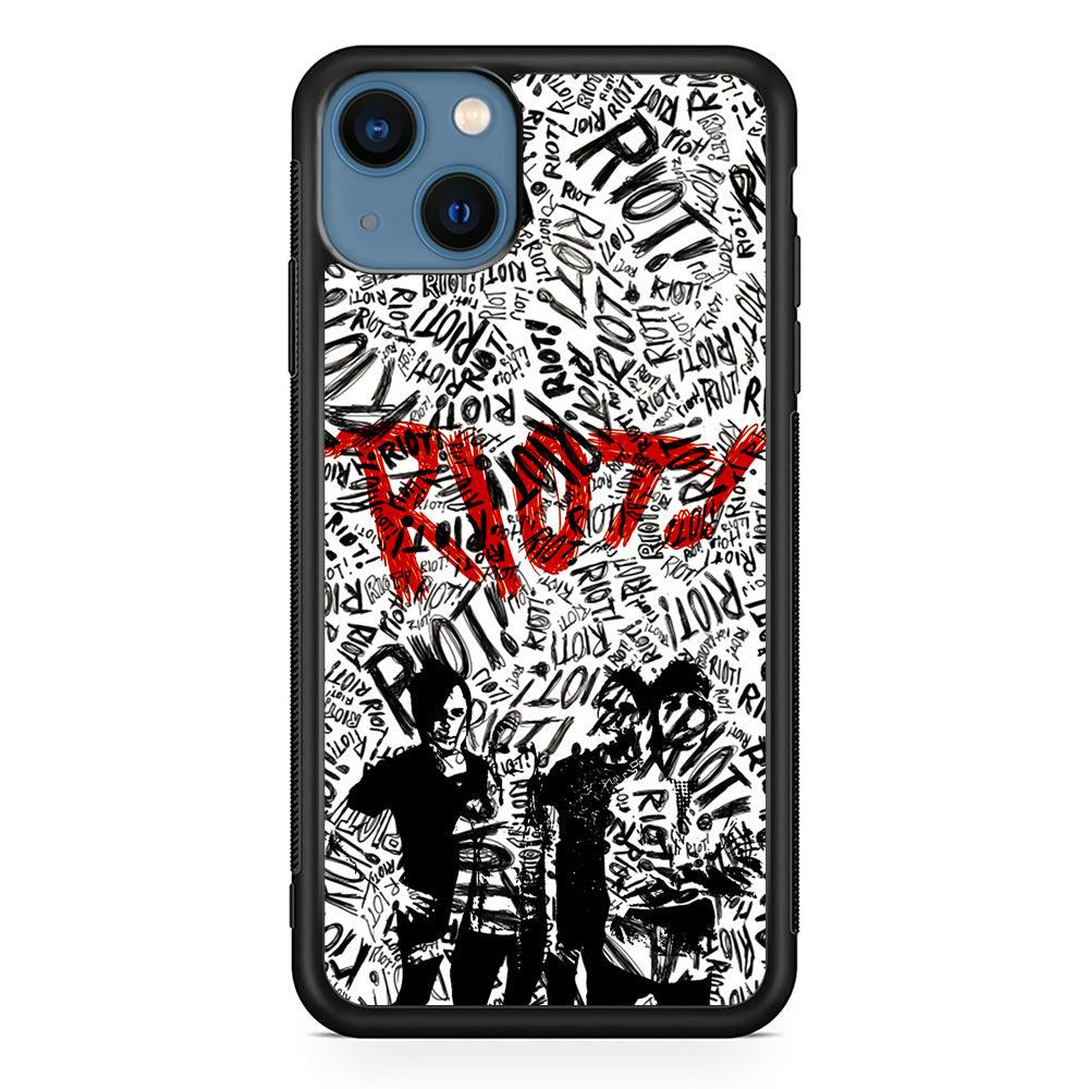 Paramore Riot! iPhone 13 Pro Case-Rubber / Black (2D Case)-Xtracase