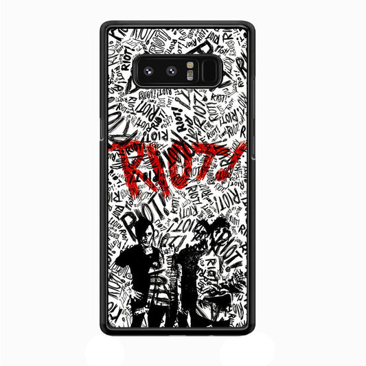 Paramore Riot! Samsung Galaxy Note 8 Case-Rubber / Black (2D Case)-Xtracase