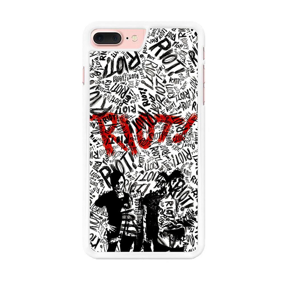 Paramore Riot! iPhone 7 Plus Case-Rubber / White (2D Case)-Xtracase
