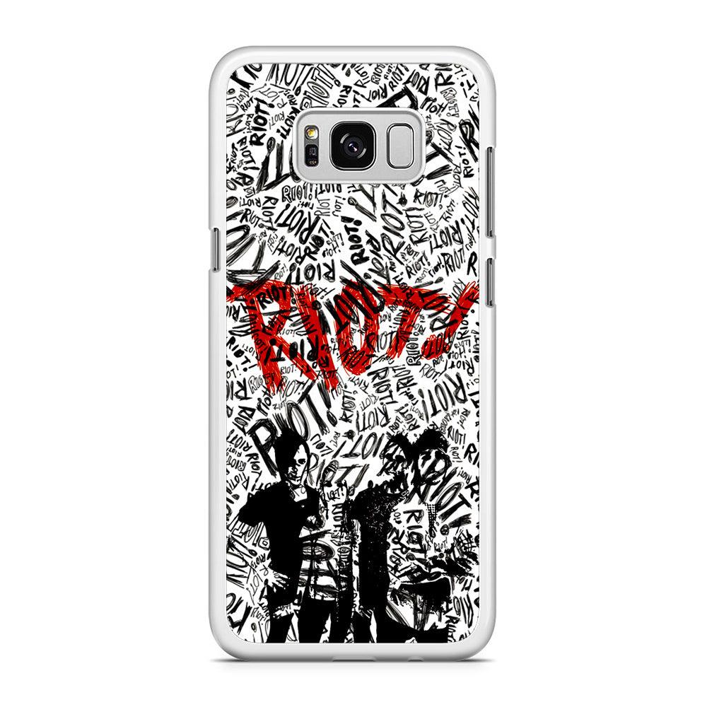 Paramore Riot! Samsung Galaxy S8 Case-Rubber / White (2D Case)-Xtracase