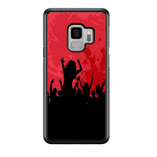 Party Silhouette Samsung Galaxy S9 Case-Plastic / Full Wrap (3D Case)-Xtracase