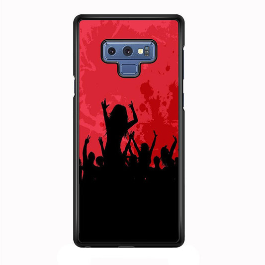 Party Silhouette Samsung Galaxy Note 9 Case-Plastic / Full Wrap (3D Case)-Xtracase