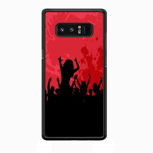 Party Silhouette Samsung Galaxy Note 8 Case-Plastic / Full Wrap (3D Case)-Xtracase