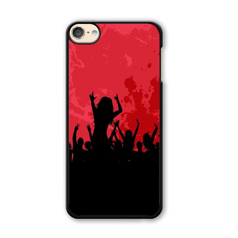 Party Silhouette iPod Touch 6 Case-Plastic / Full Wrap (3D Case)-Xtracase