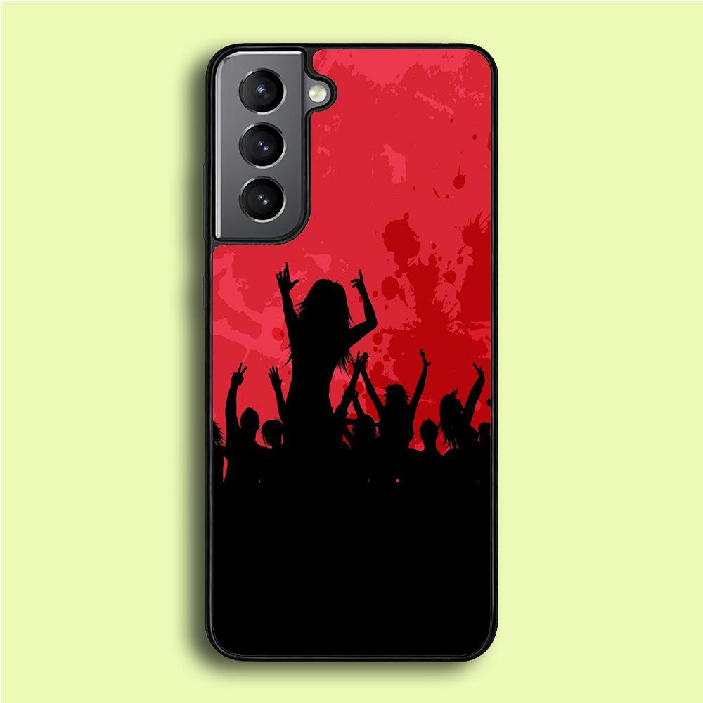 Party Silhouette Samsung Galaxy S21 Plus Case-Plastic / Full Wrap (3D Case)-Xtracase