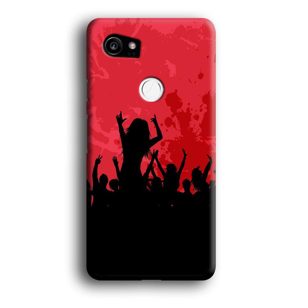 Party Silhouette Google Pixel 2 XL 3D Case-Xtracase
