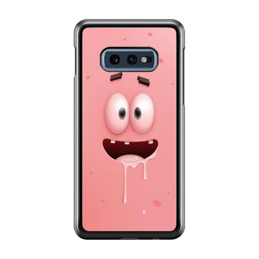 Patrick Star smiling face Samsung Galaxy S10E Case-Plastic / Full Wrap (3D Case)-Xtracase