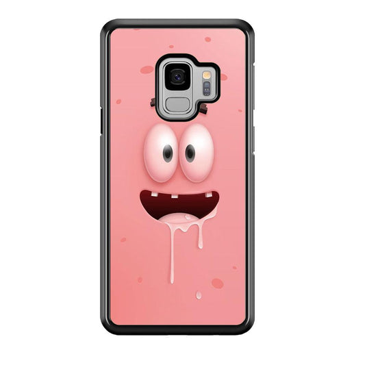 Patrick Star smiling face Samsung Galaxy S9 Case-Plastic / Full Wrap (3D Case)-Xtracase