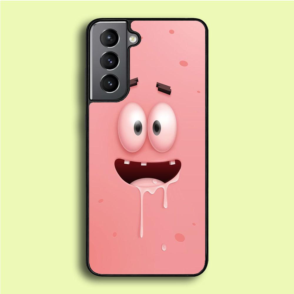 Patrick Star smiling face Samsung Galaxy A16 Case-Rubber / White (2D Case)-Xtracase
