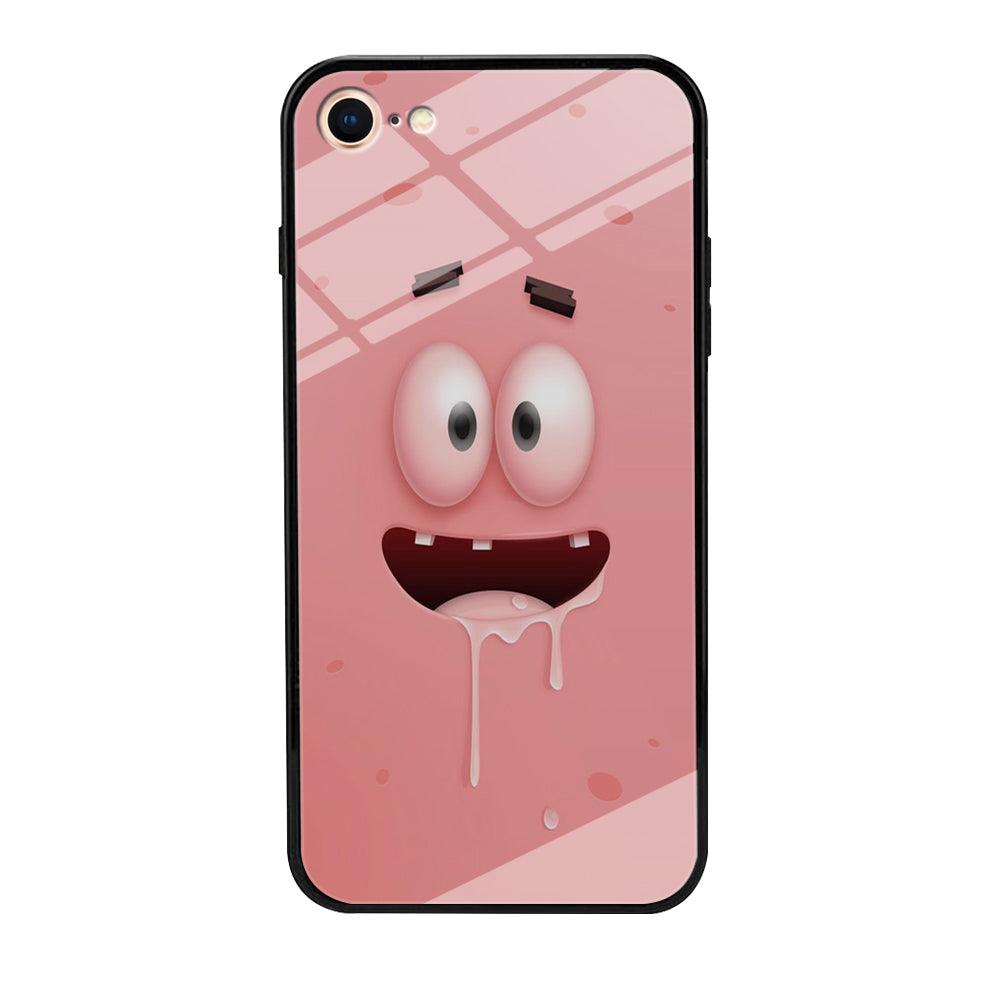 Patrick Star smiling face iPhone 7 Case-Tempered Glass Case-Xtracase