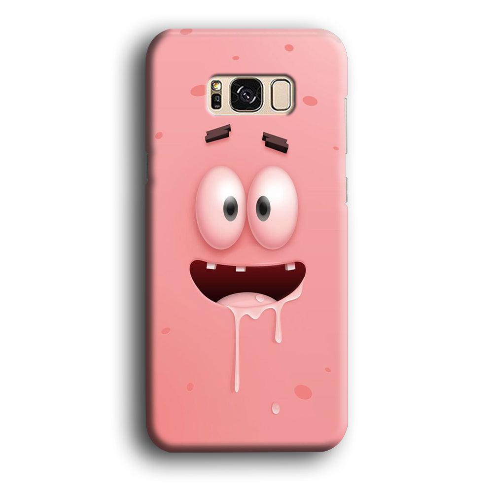 Patrick Star smiling face Samsung Galaxy S8 Case-Plastic / Full Wrap (3D Case)-Xtracase