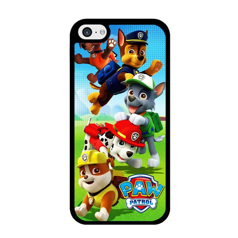 Paw Patrol Five Dogs iPhone 5 | 5s Case-Rubber / Black (2D Case)-Xtracase