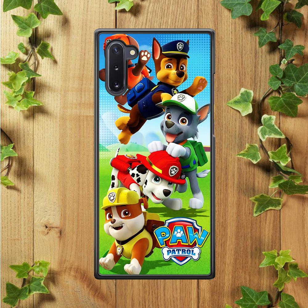 Paw Patrol Five Dogs Samsung Galaxy Note 10 Case-Plastic / Full Wrap (3D Case)-Xtracase