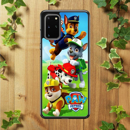 Paw Patrol Five Dogs Samsung Galaxy S20 Plus Case-Plastic / Full Wrap (3D Case)-Xtracase