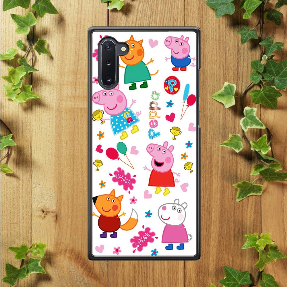 Peppa Pig and Friend Samsung Galaxy Note 10 Case-Plastic / Full Wrap (3D Case)-Xtracase