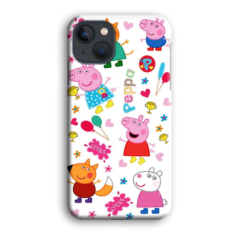 Peppa Pig and Friend iPhone 13 Case-Plastic / Full Wrap (3D Case)-Xtracase