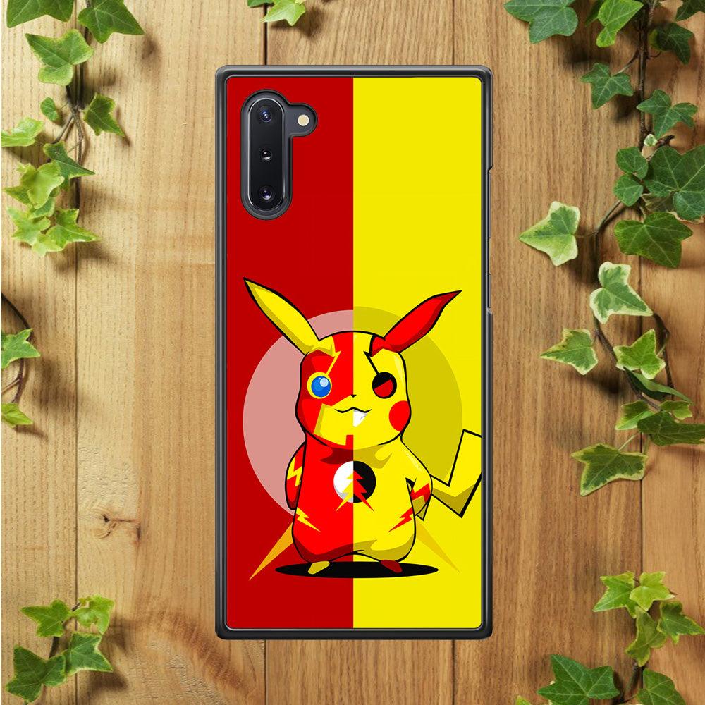 Pikachu and Flash Crossover Samsung Galaxy Note 10 Case-Plastic / Full Wrap (3D Case)-Xtracase