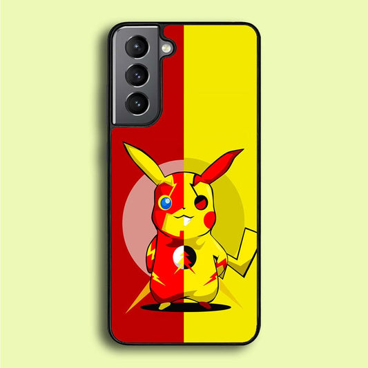 Pikachu and Flash Crossover Samsung Galaxy A16 Case-Plastic / Full Wrap (3D Case)-Xtracase