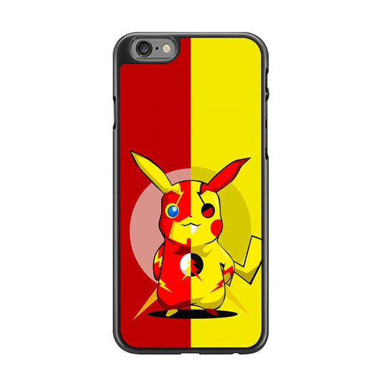 Pikachu and Flash Crossover iPhone 6 | 6s Case-Rubber / Black (2D Case)-Xtracase