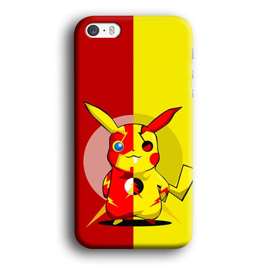 Pikachu and Flash Crossover iPhone 5 | 5s Case-Plastic / Full Wrap (3D Case)-Xtracase