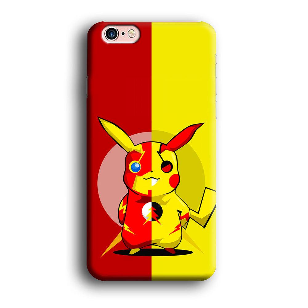 Pikachu and Flash Crossover iPhone 6 Plus | 6s Plus Case-Plastic / Full Wrap (3D Case)-Xtracase