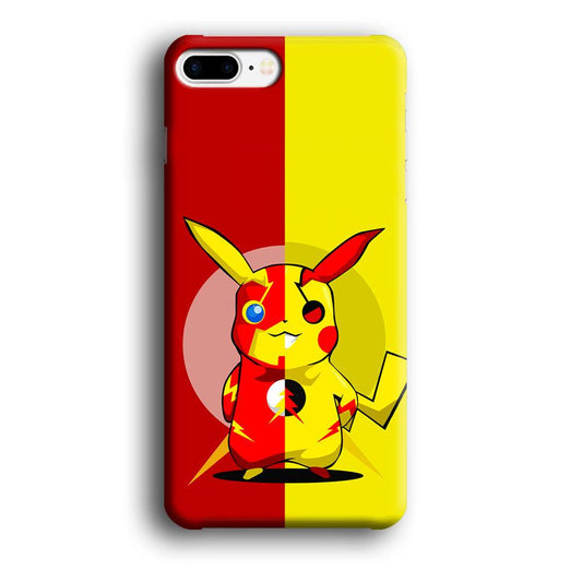 Pikachu and Flash Crossover iPhone 8 Plus Case-Plastic / Full Wrap (3D Case)-Xtracase