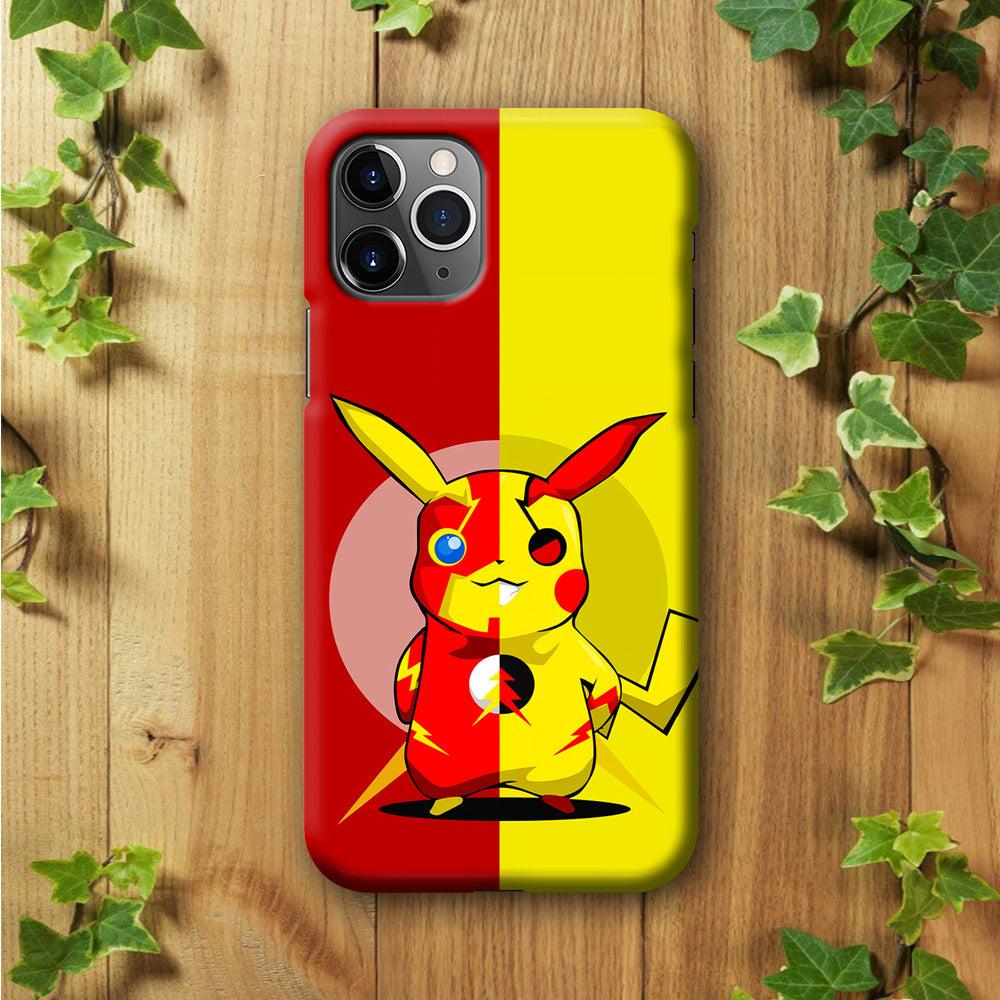 Pikachu and Flash Crossover iPhone 11 Pro Case-Plastic / Full Wrap (3D Case)-Xtracase
