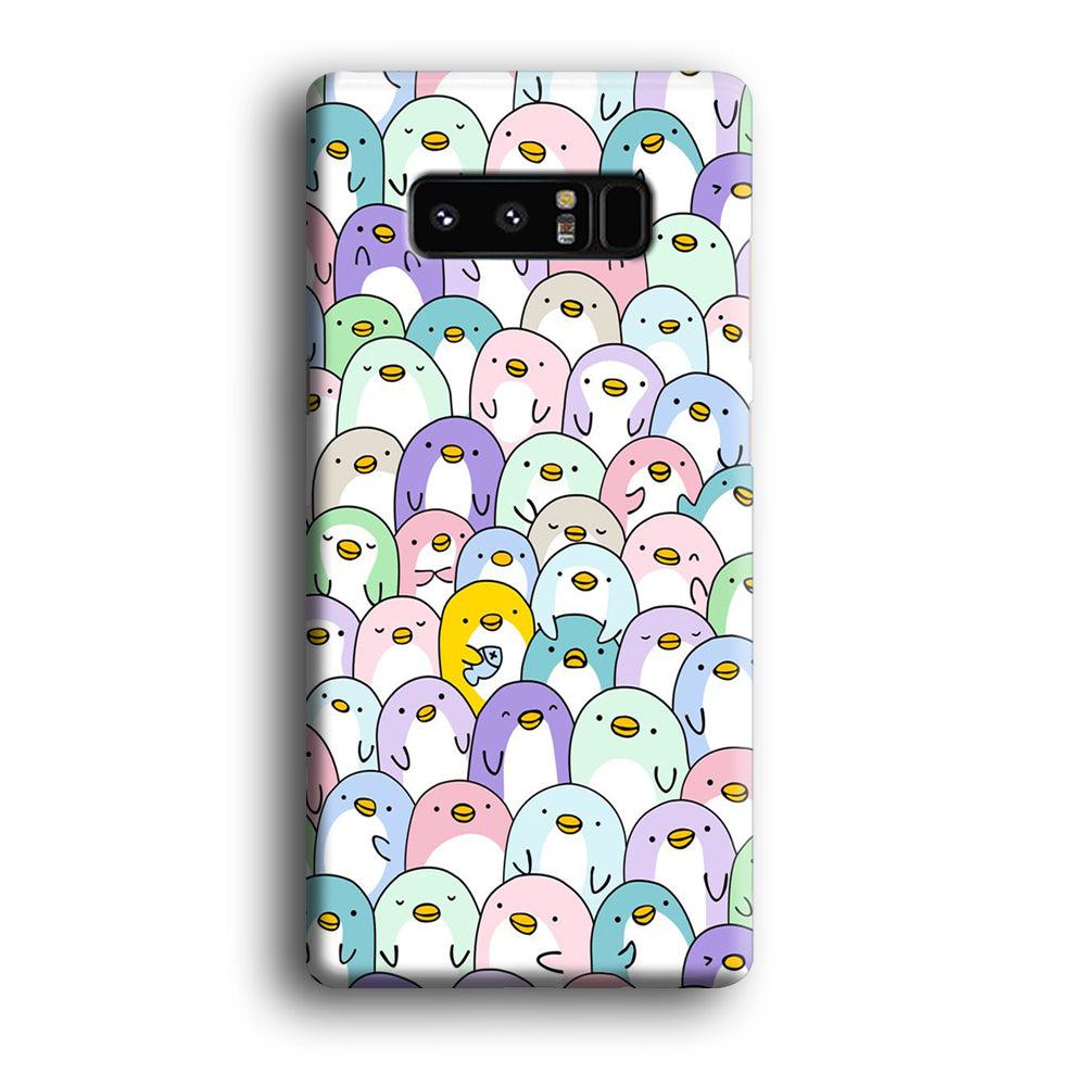 Pinguins Doodle Samsung Galaxy Note 8 3D Case-Xtracase