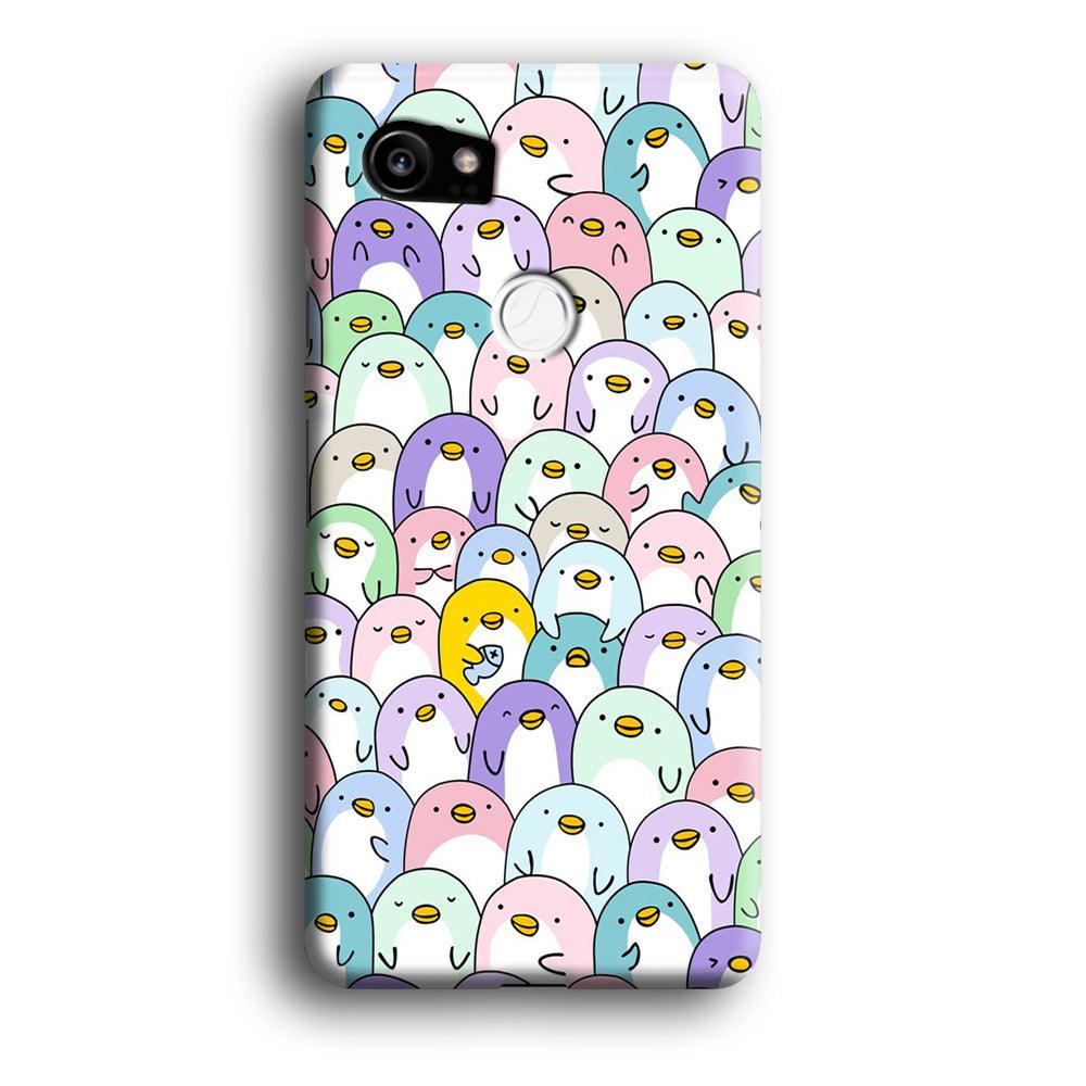 Pinguins Doodle Google Pixel 2 XL 3D Case-Xtracase