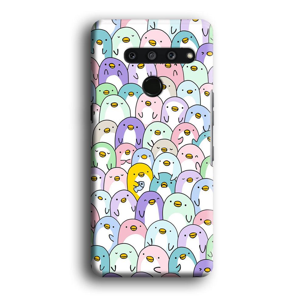 Pinguins Doodle LG V50 3D Case-Xtracase