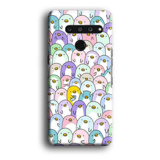 Pinguins Doodle LG V50 3D Case-Xtracase