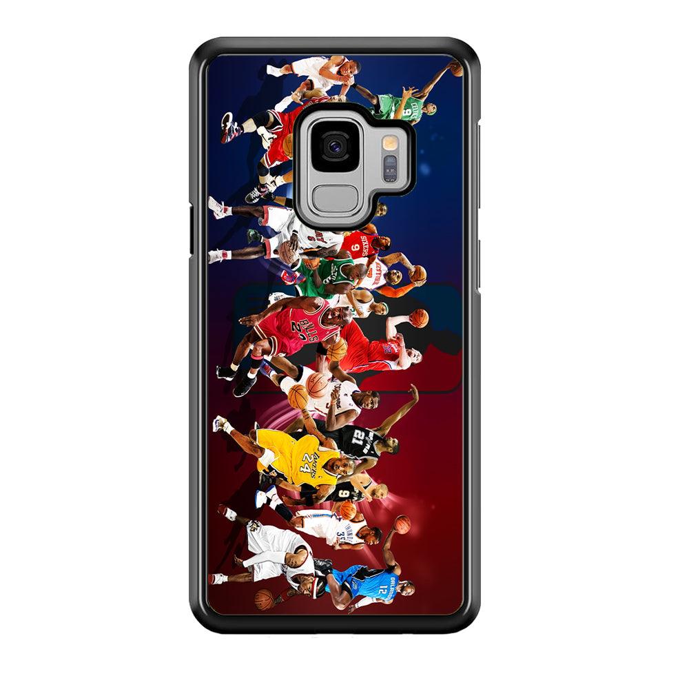 Players NBA Sports Samsung Galaxy S9 Case-Rubber / Black (2D Case)-Xtracase