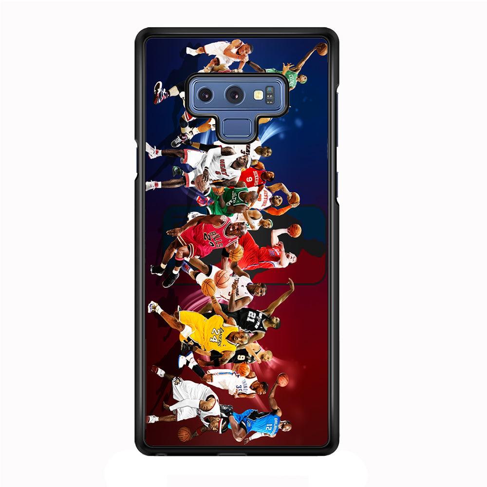 Players NBA Sports Samsung Galaxy Note 9 Case-Rubber / Black (2D Case)-Xtracase
