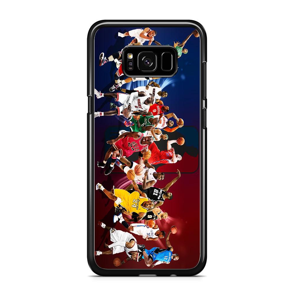 Players NBA Sports Samsung Galaxy S8 Case-Rubber / Black (2D Case)-Xtracase